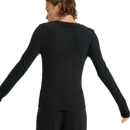 Roxy Γυναικεία μακρυμάνικη μπλούζα Rise & Vibe New Rib - Sport Long Sleeve Top